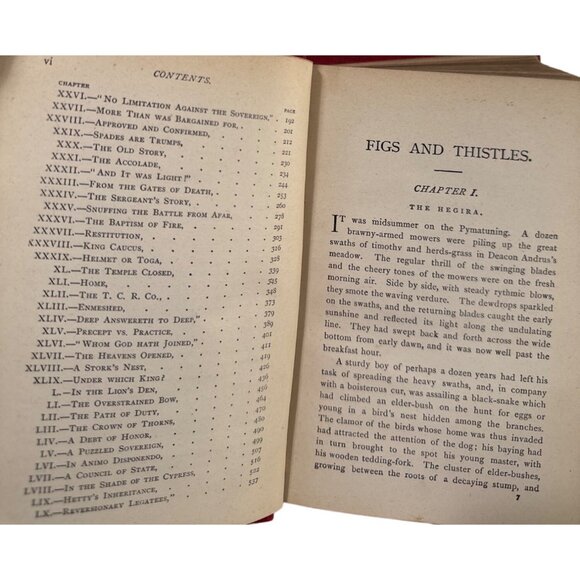 Antique 1879 Book Figs and Thistles Western Reserve Romance Albion Tourgee - Picture 8 of 13